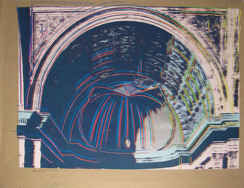 Details of Renaissance Paintings (Piero Della Francesca, Madonna del Duca da Montefeltro) di Andy Warhol, Stampa in vendita su Singulart