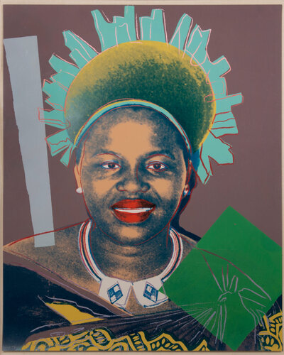 Queen Ntombi Twala di Andy Warhol, Stampa in vendita su Singulart