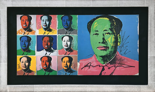 Advertising flyer for the Mao Tse-Tung portfolio. di Andy Warhol, Stampa in vendita su Singulart