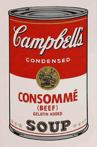 Campbell's soup - Consomme von Andy Warhol, Druck kaufen auf Singulart