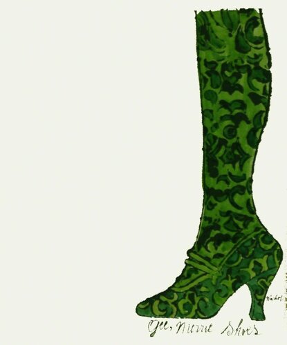 Gee, Merrie Shoes (Green) de Andy Warhol, Obra en papel a la venta en Singulart