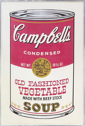 Campbell's Soup Cans II: Old Fashioned Vegetable FS II.54 (signed screen print) van Andy Warhol, Afdruk te koop op Singulart
