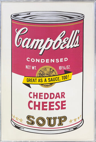 Campbell's Soup Cans II: Cheddar Cheese FS II.63 (signed screen print) van Andy Warhol, Afdruk te koop op Singulart
