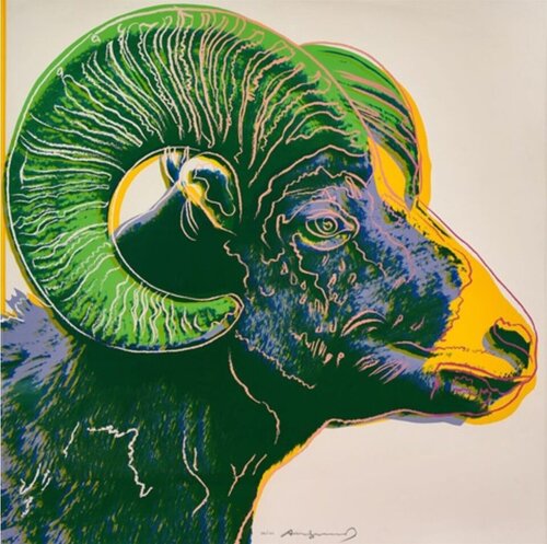 Bighorn Ram (F. & S. II. 302) di Andy Warhol, Stampa in vendita su Singulart