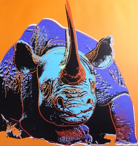 Black Rhinoceros, 1983 by Andy Warhol, Print for Sale on Singulart