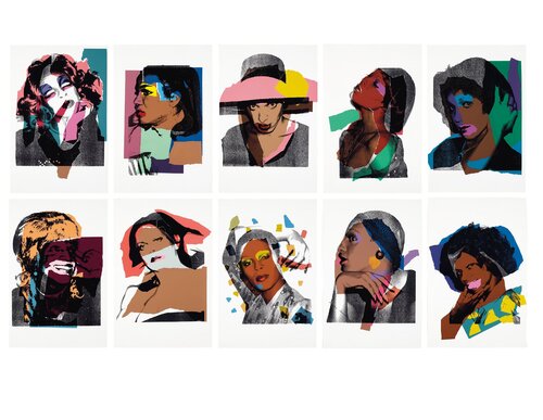 Ladies and Gentlemen complete set (FS.II.128-137) di Andy Warhol, Stampa in vendita su Singulart