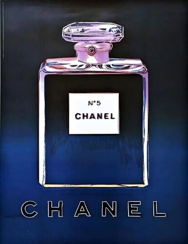 Chanel N5 Original vintage poster - Black van Andy Warhol, Afdruk te koop op Singulart