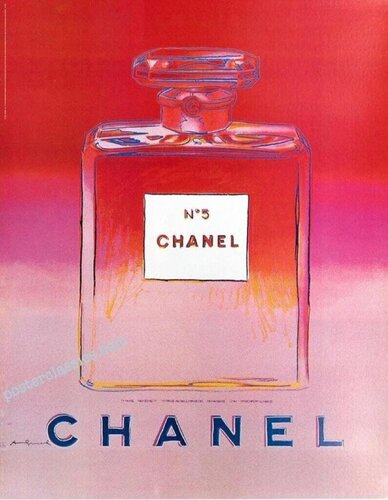 Chanel N5 Perfume - Red van Andy Warhol, Afdruk te koop op Singulart