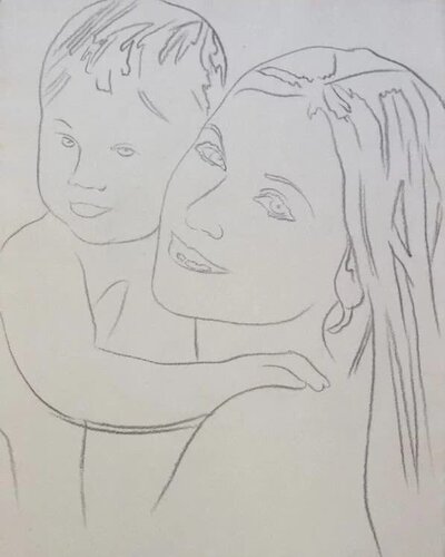 Madonna with Child di Andy Warhol, Opera su carta in vendita su Singulart