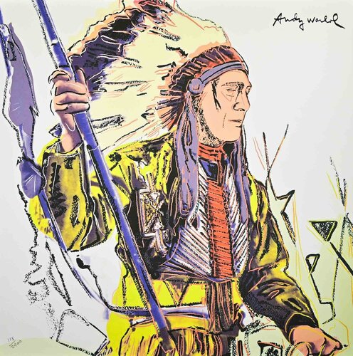 War Bonnet Indian (Posthumous Edition) van Andy Warhol, Afdruk te koop op Singulart
