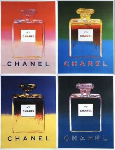Chanel N5 Perfume - complete set of 4 prints van Andy Warhol, Afdruk te koop op Singulart