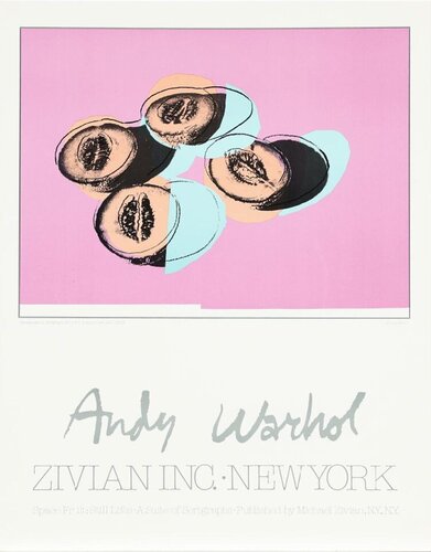 Andy Warhol Space Fruit Exhibition Poster van Andy Warhol, Afdruk te koop op Singulart