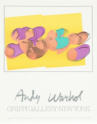 Andy Warhol Space Fruit Exhibition Poster di Andy Warhol, Stampa in vendita su Singulart