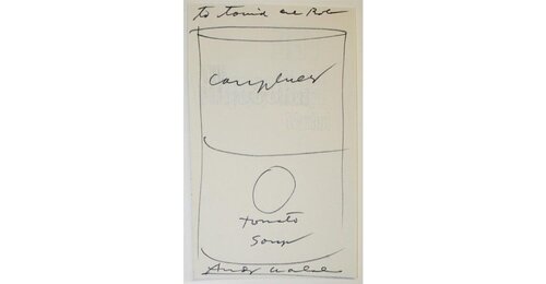 Campbell's Tomato Soup - to Tonia/P di Andy Warhol, Opera su carta in vendita su Singulart