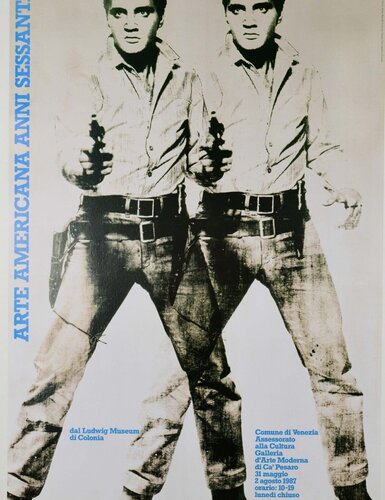 Double Elvis by Andy Warhol 1987 Exhibition poster original von Andy Warhol, Druck kaufen auf Singulart