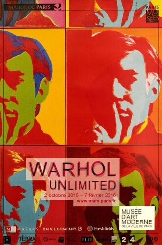 “Warhol Unlimited” Original Vintage Pop Poster di Andy Warhol, Stampa in vendita su Singulart