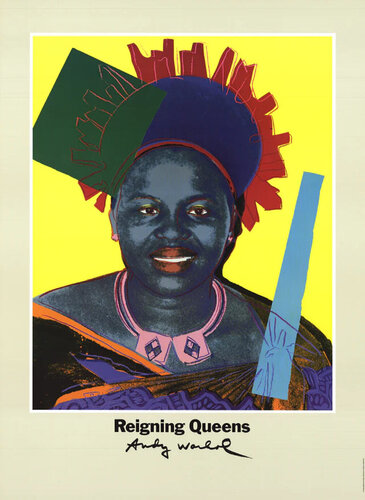 Queen Ntombi Twala Of Swaziland di Andy Warhol, Stampa in vendita su Singulart