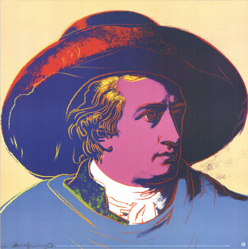 Goethe Red and Black (sm) di Andy Warhol, Stampa in vendita su Singulart