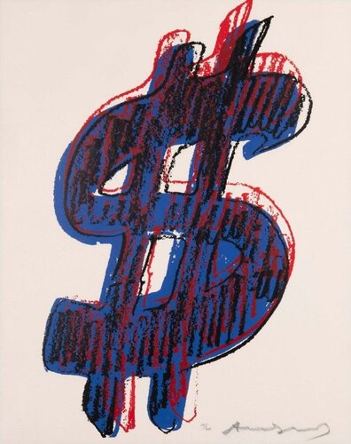 Dollar Sign di Andy Warhol, Stampa in vendita su Singulart