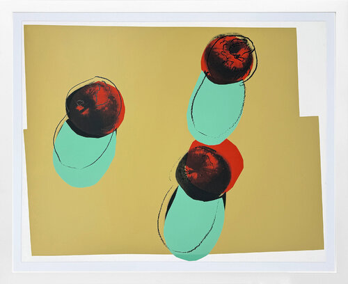 Space Fruit: Apples (large screen print - authenticated) by Andy Warhol, 인쇄 for Sale on Singulart