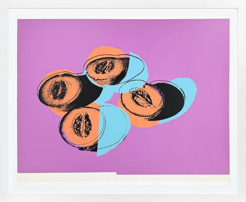 Space Fruit: Cantaloupes II (large screen print - authenticated) by Andy Warhol, 인쇄 for Sale on Singulart