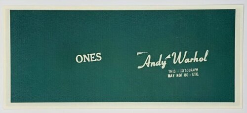 Warhol Art Cash (ones) by Andy Warhol, Print for Sale on Singulart