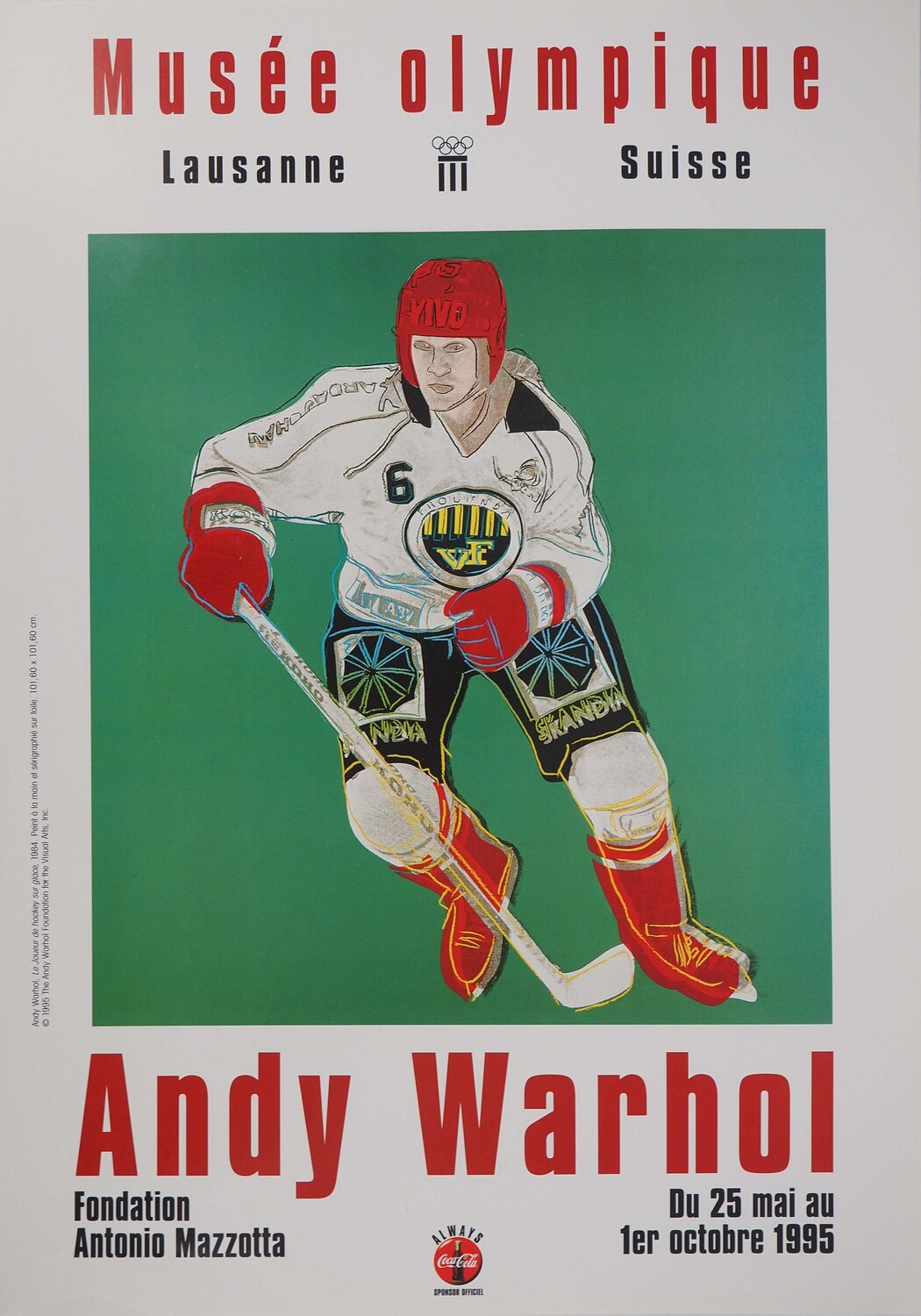 Joueur de Hockey Andy Warhol Afdruk te koop