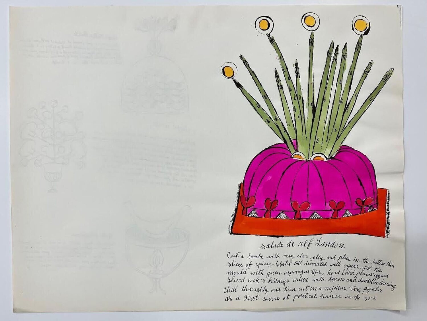 Wild Raspberries (Salad) Andy Warhol Altri media in vendita