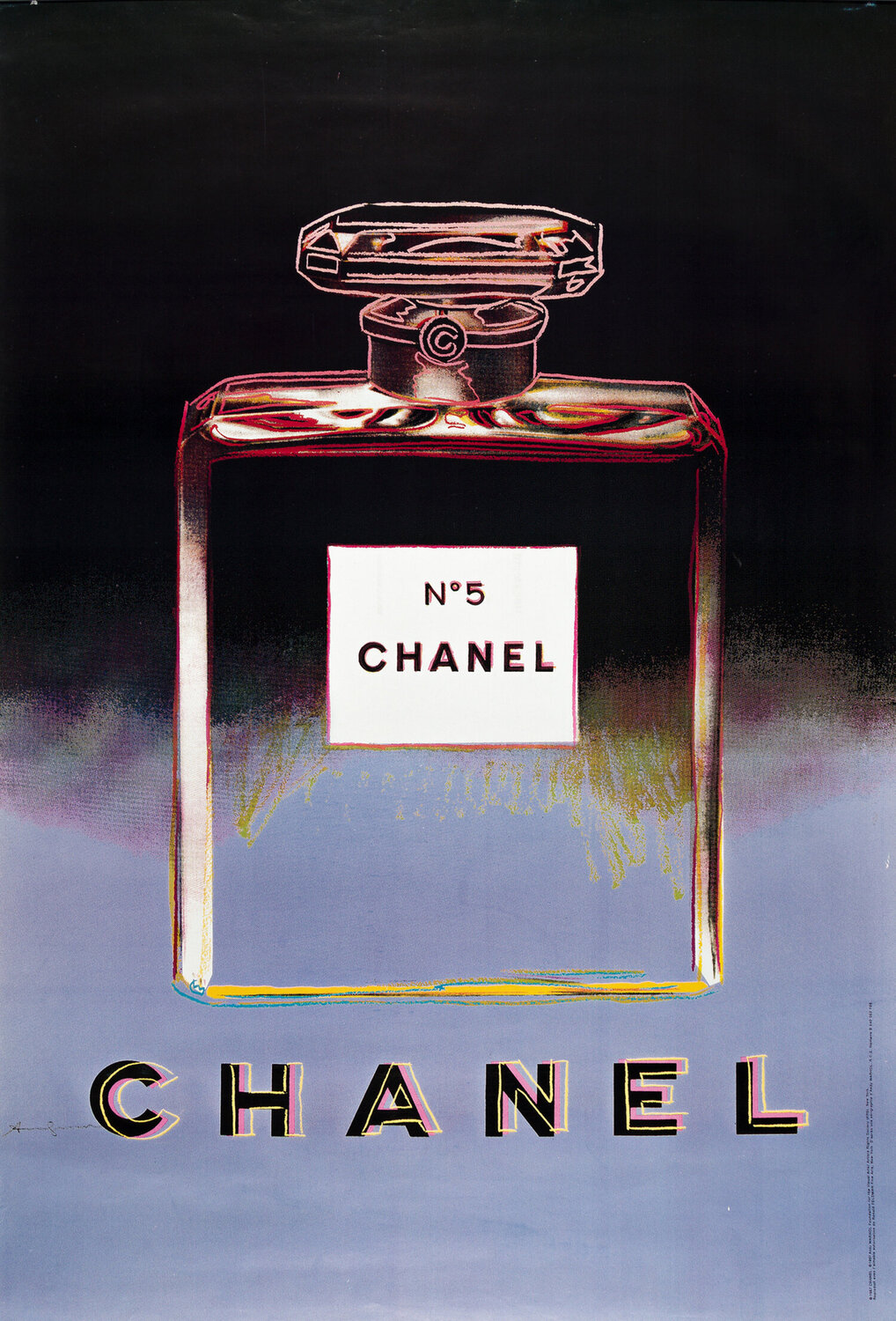 Chanel No. 5 (Black) Andy Warhol Stampa in vendita