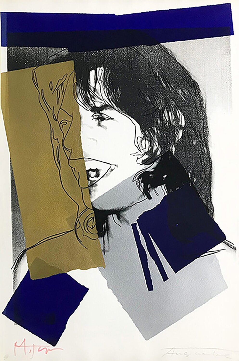 Mick Jagger FS II.142 Andy Warhol Print for sale