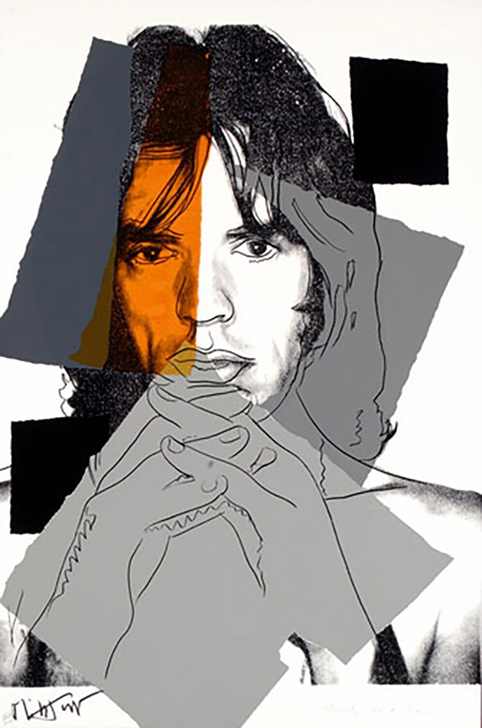 Mick Jagger FS II.147 Andy Warhol Print for sale