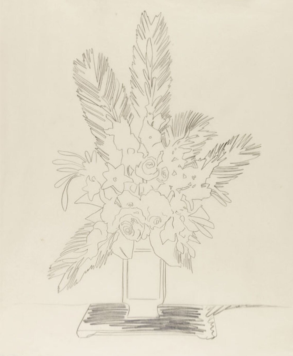 Bouquet of Flowers Andy Warhol Werk auf Papier zu verkaufen