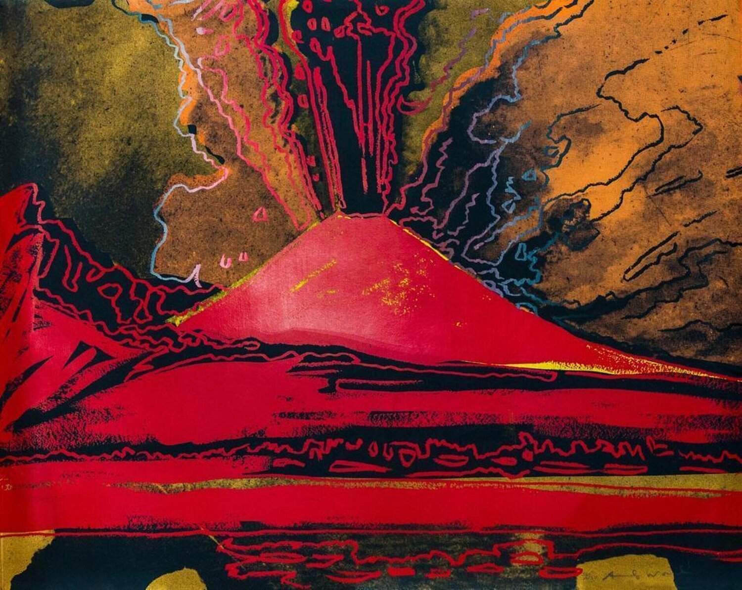 Vesuvius Andy Warhol Afdruk te koop