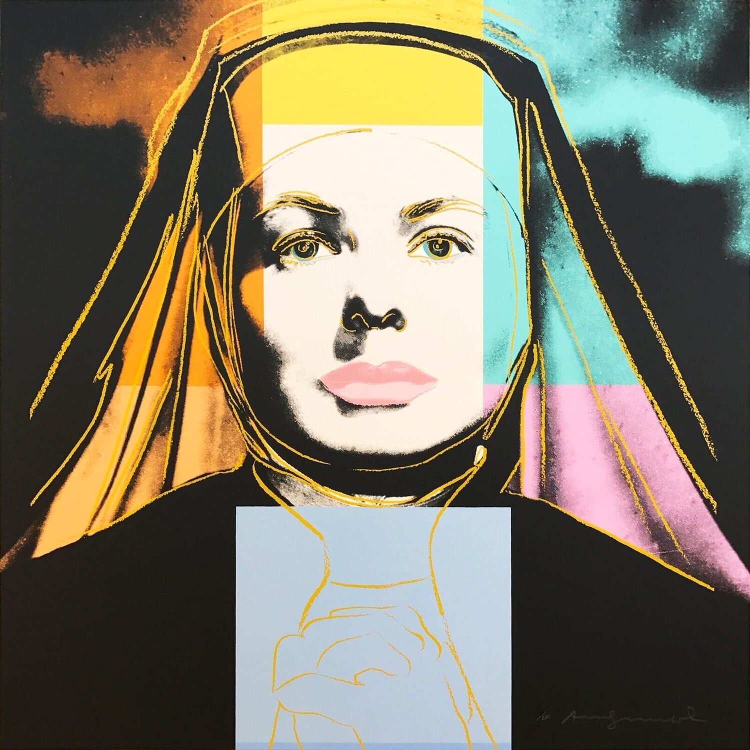 Ingrid Bergman II.314: The Nun Andy Warhol Stampa in vendita