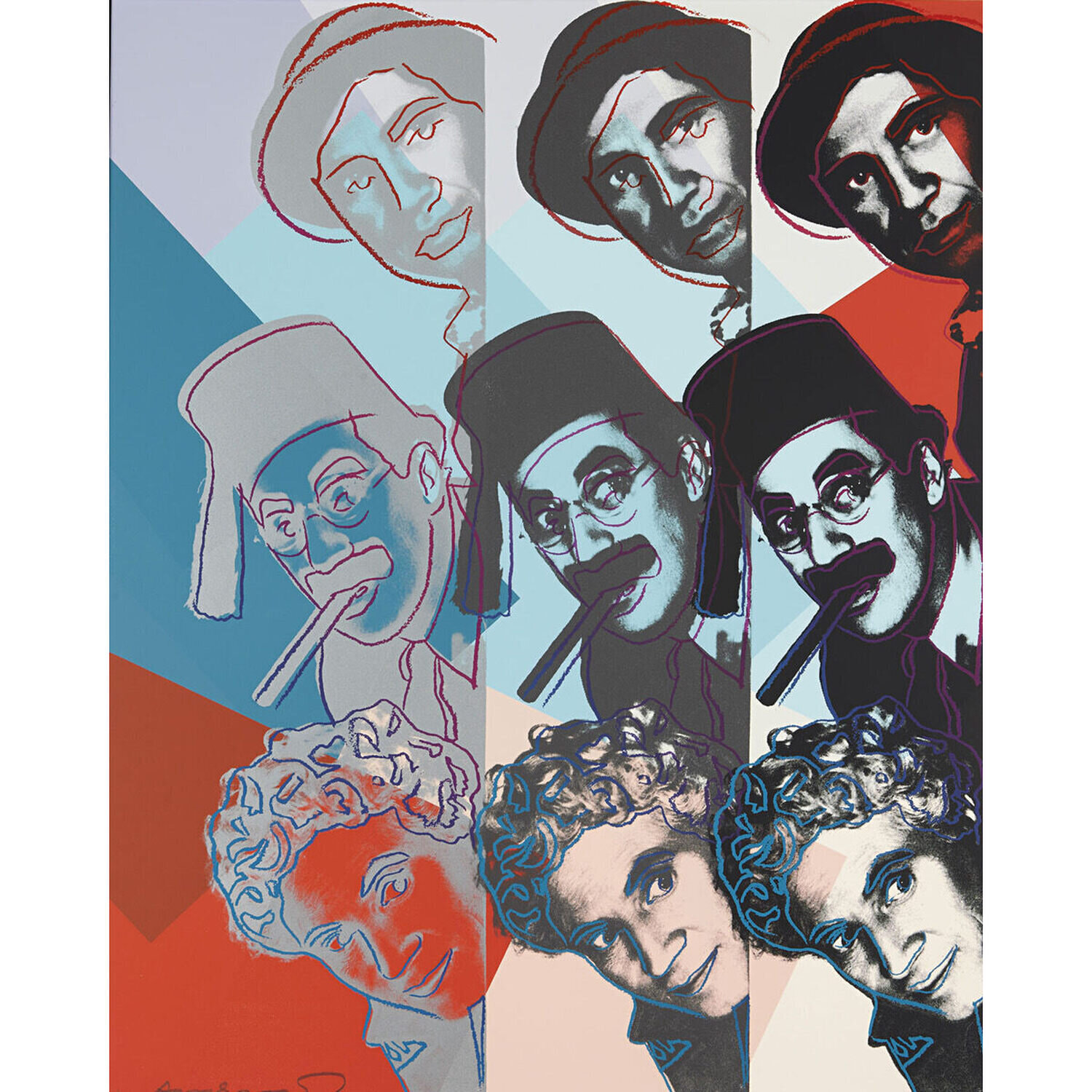 Marx Brothers (FS II.232) Andy Warhol Stampa in vendita