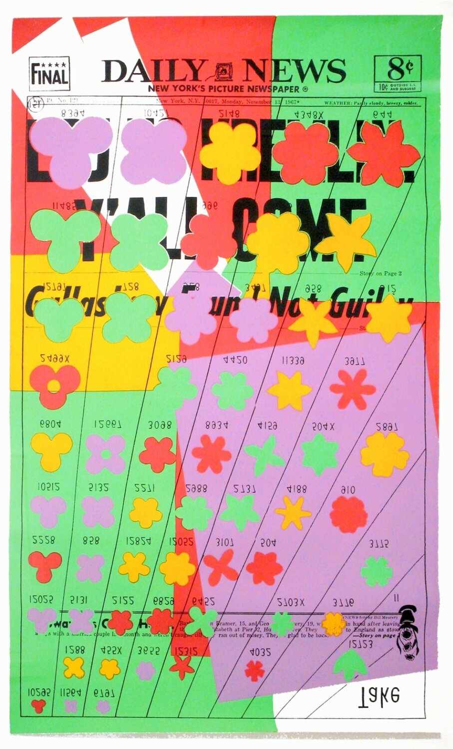 Daily News Andy Warhol Afdruk te koop