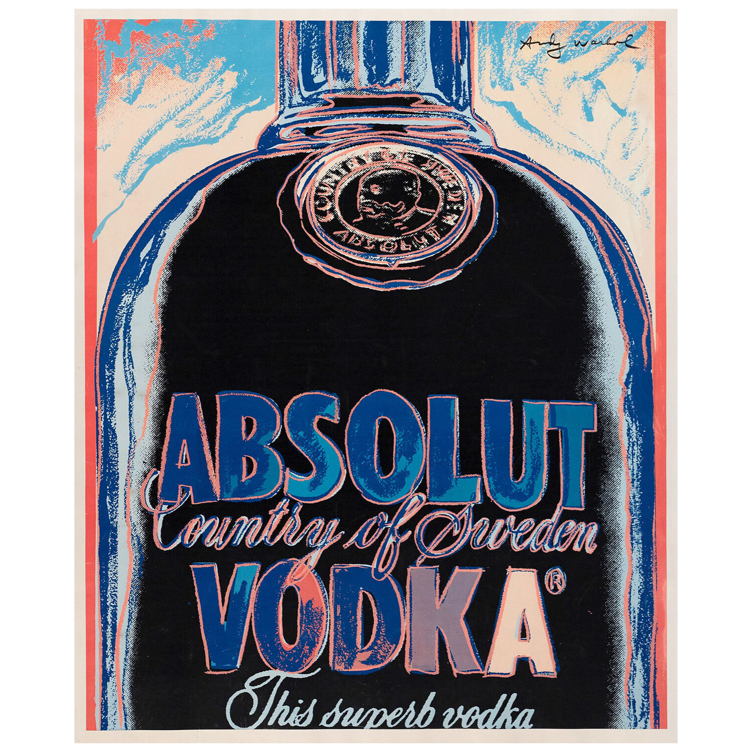 Absolut Vodka Andy Warhol Afdruk te koop