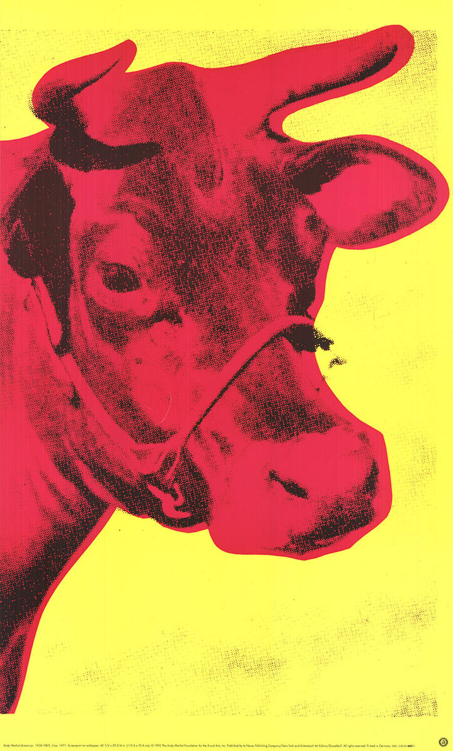 Cow Pink on Yellow, 1966 (small) Andy Warhol Stampa in vendita