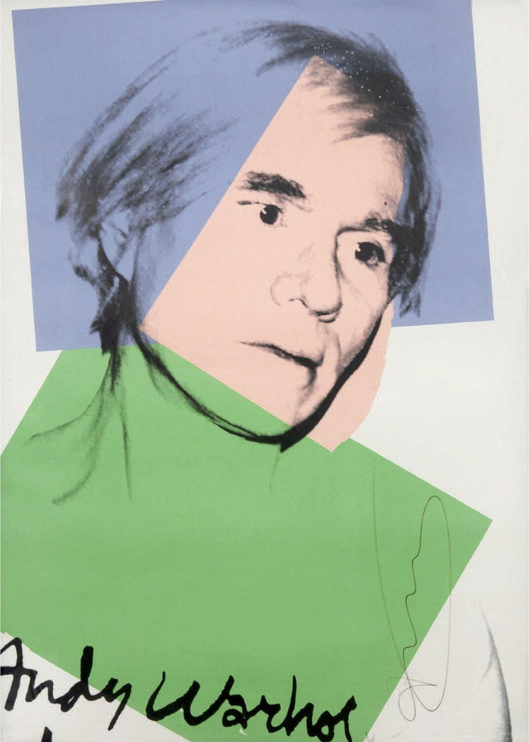 Self portrait Andy Warhol Print for sale