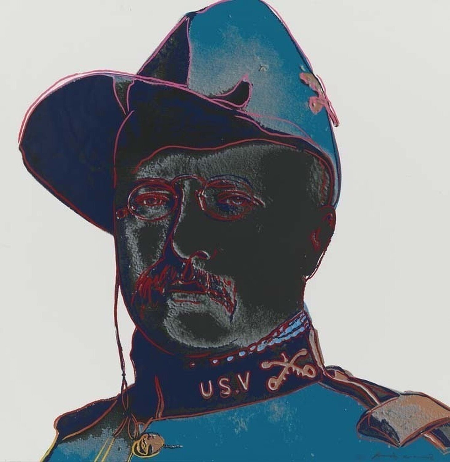 Teddy Roosevelt Andy Warhol Stampa in vendita