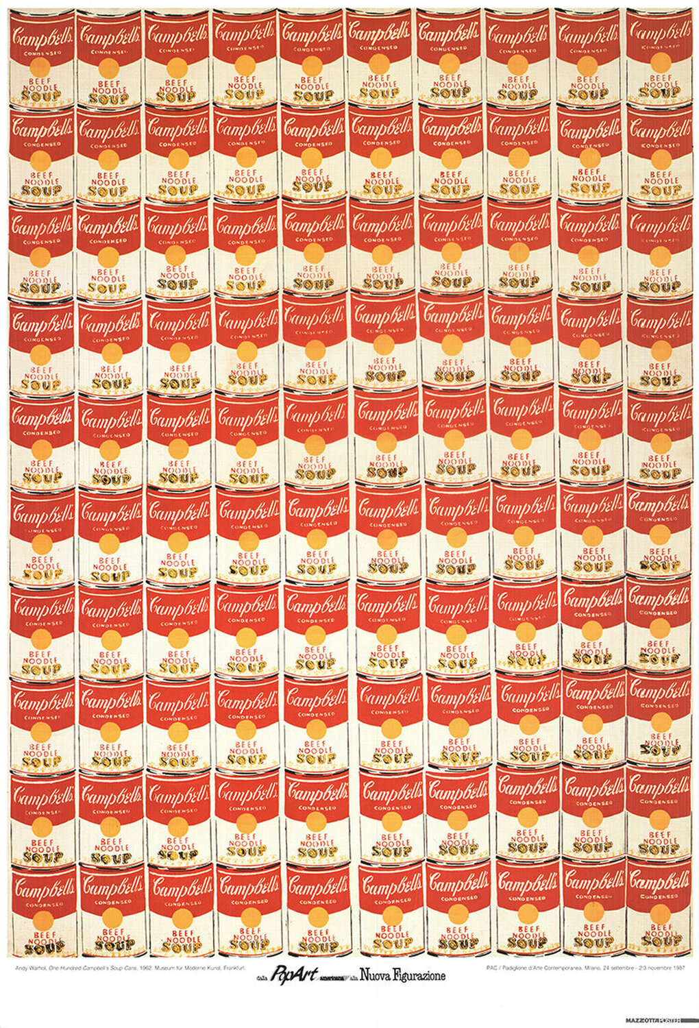 Soup Cans 100 Campbells Andy Warhol Stampa in vendita