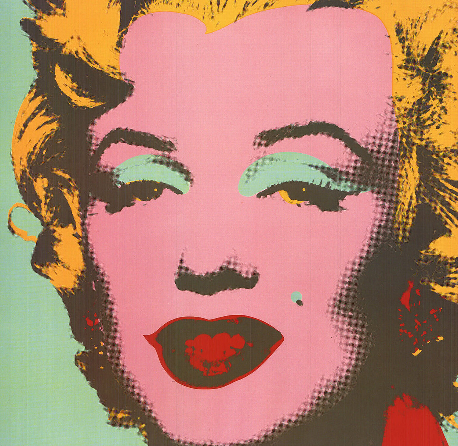 Marilyn Green (sm) Andy Warhol Afdruk te koop