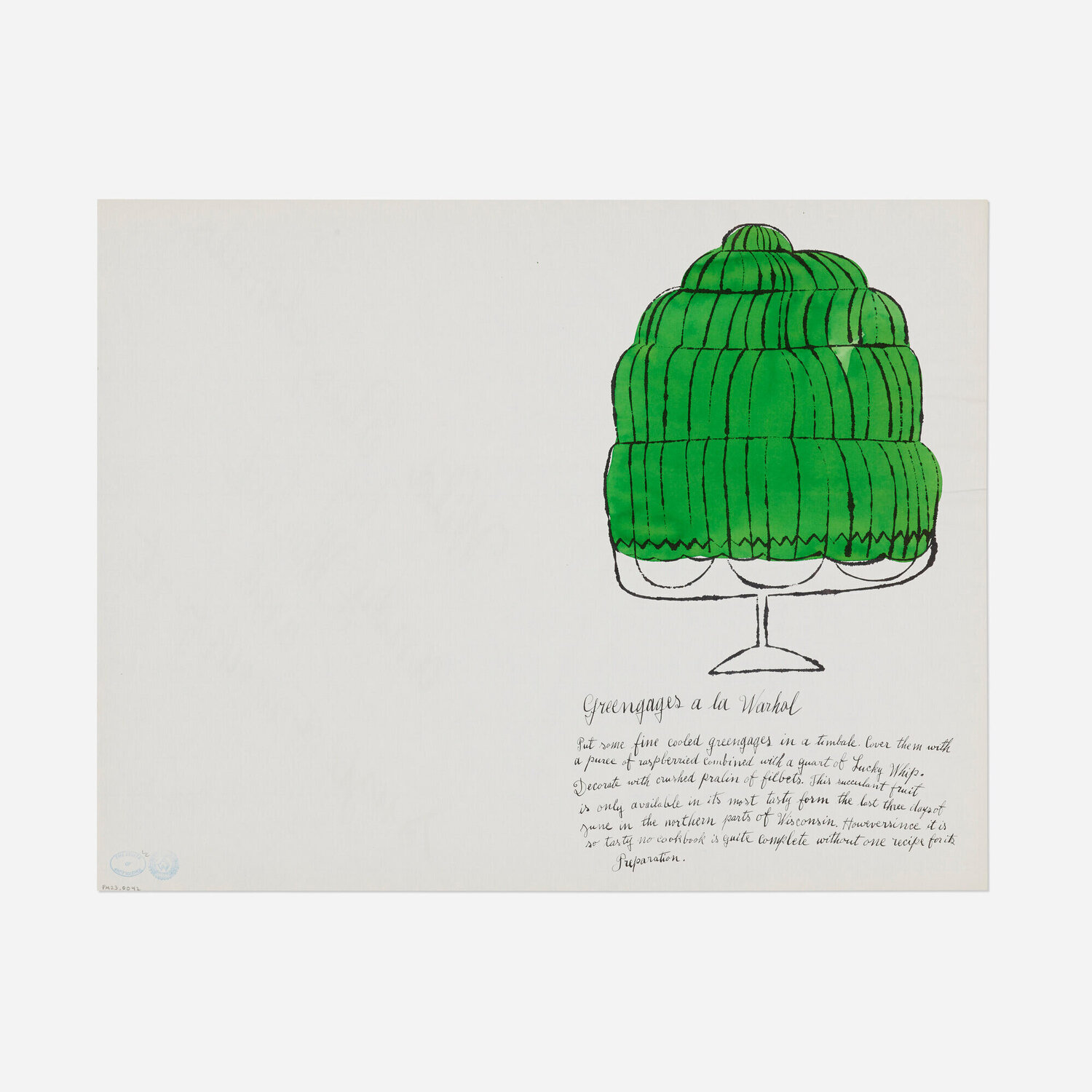 Greengages a la Warhol, Wild Raspberries Andy Warhol Druck zu verkaufen