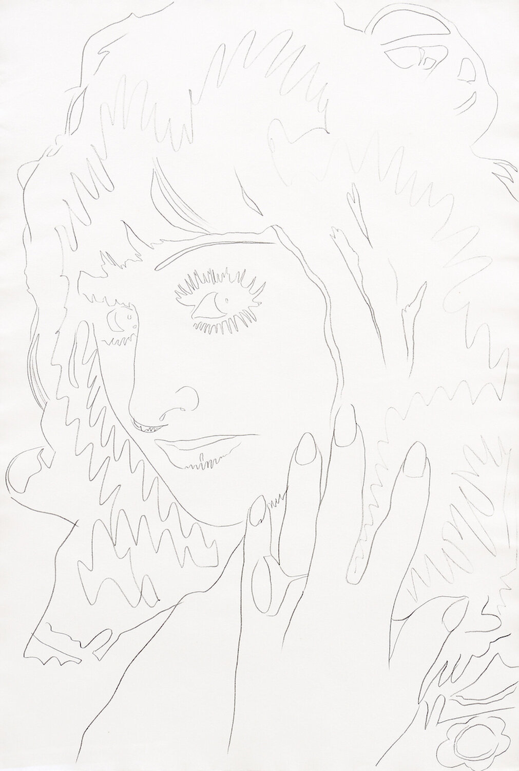 Ladies & Gentlemen Graphite Andy Warhol Opera su carta in vendita