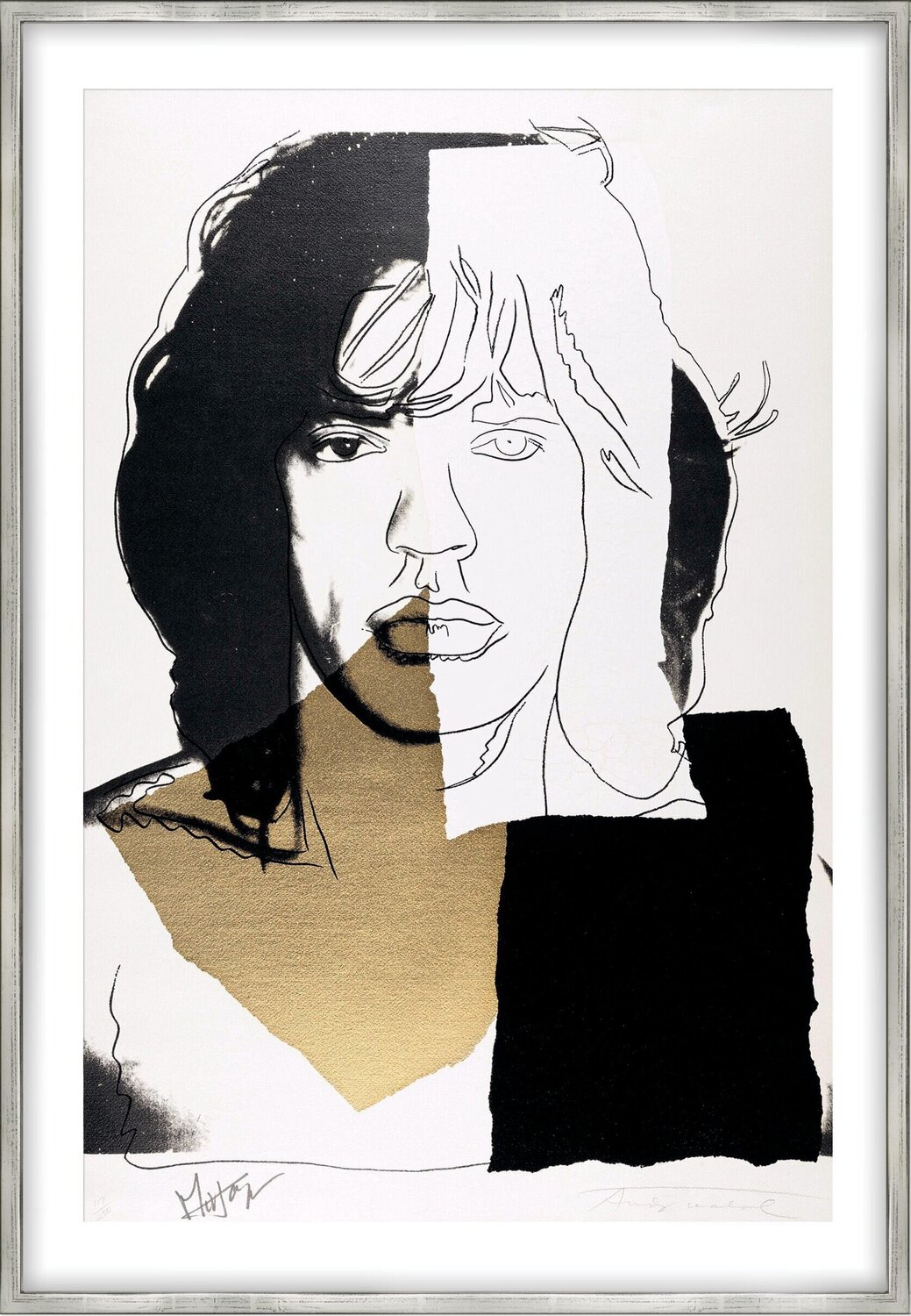 Mick Jagger (FS II. 146) Andy Warhol Print for sale