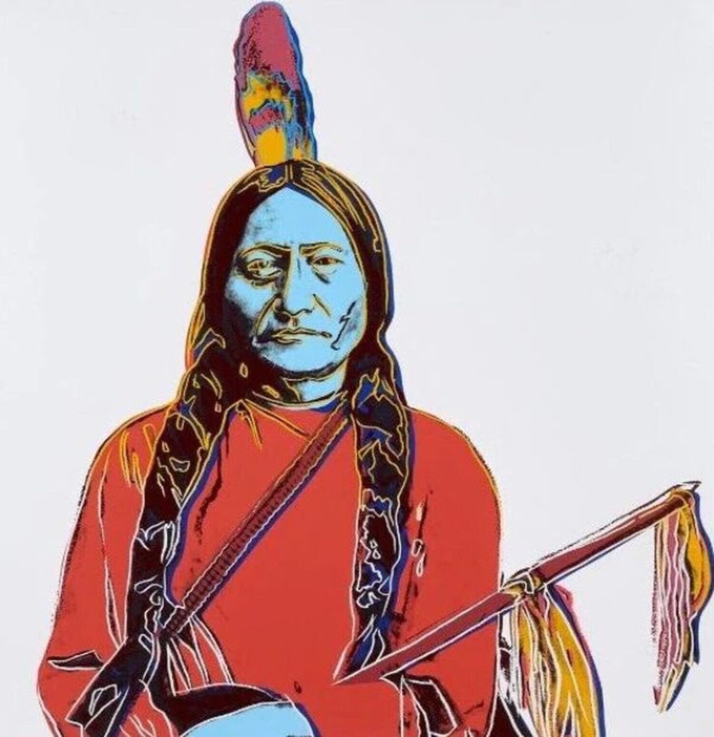 Sitting Bull (FS.III A.70) Andy Warhol Stampa in vendita