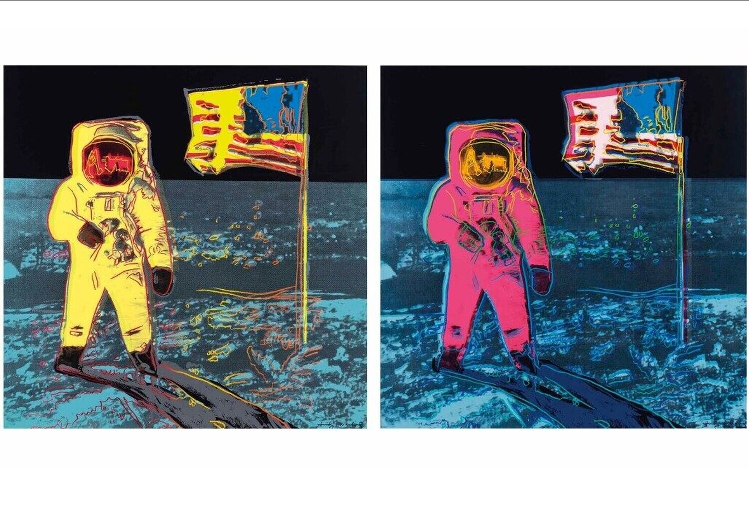 Moonwalk, Complete Set (F. & S. II.404-405) Andy Warhol Stampa in vendita