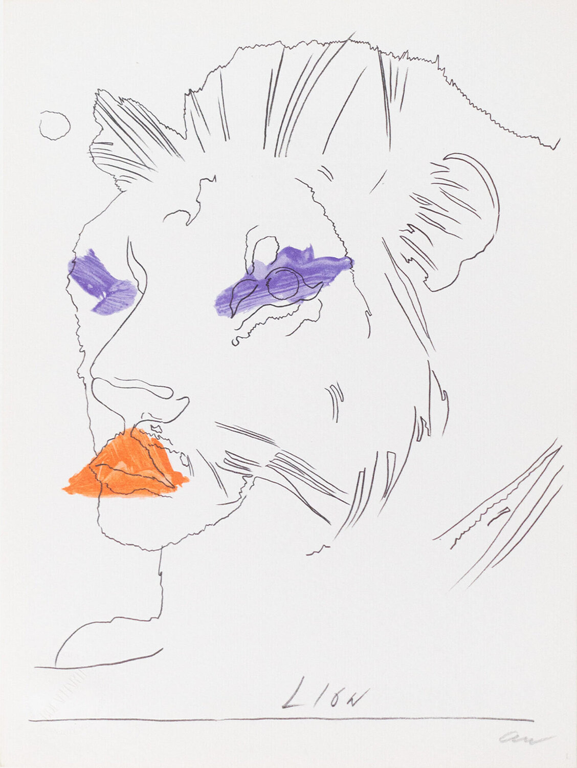 The Lion Andy Warhol Print for sale