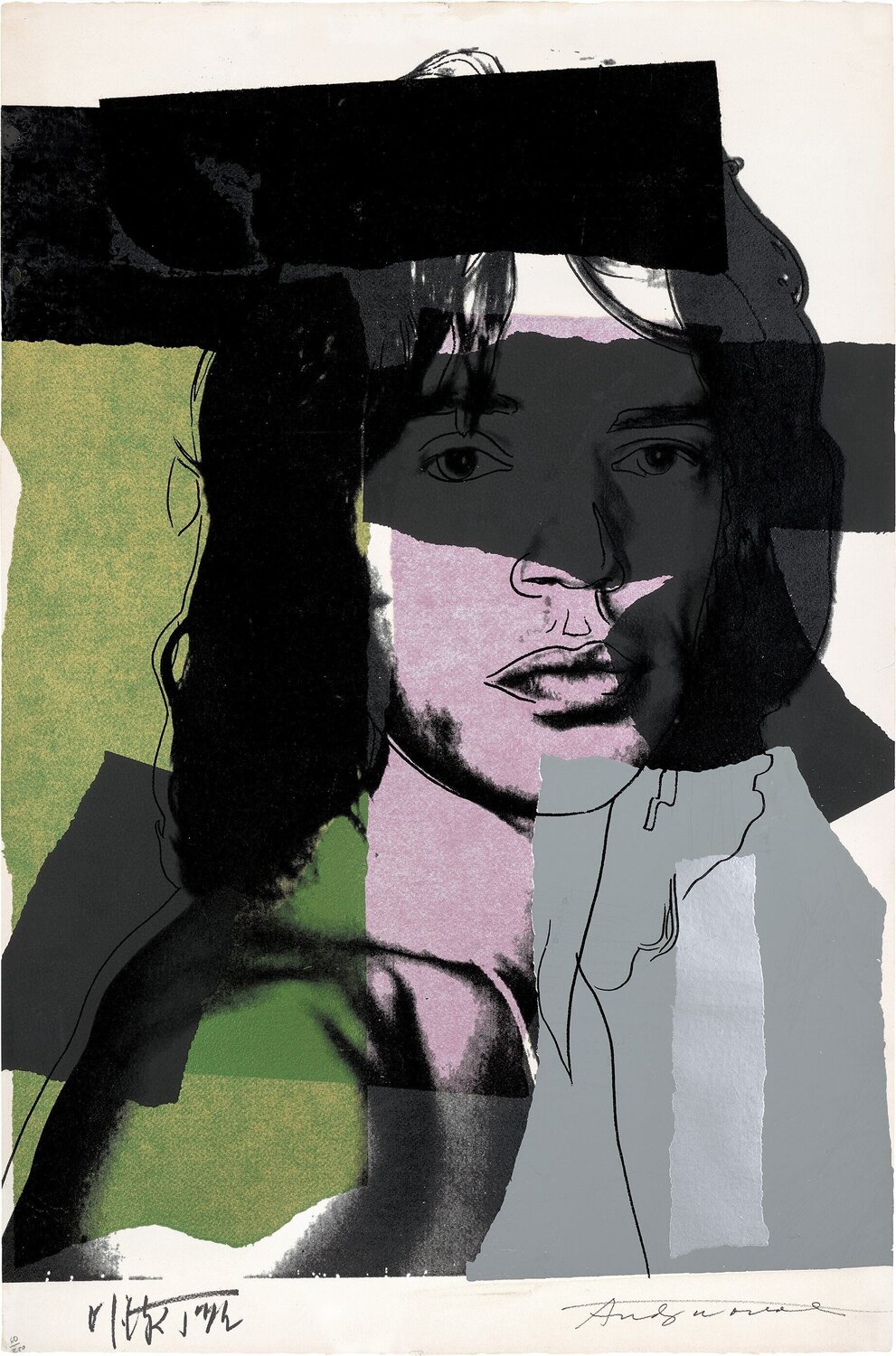 Mick Jagger #145 Andy Warhol Print for sale