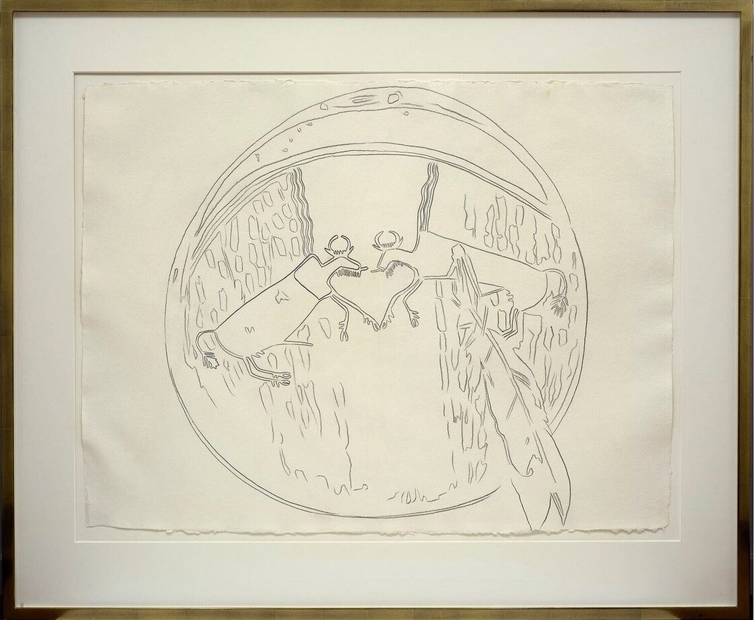 Plains Indian Shields Andy Warhol Work on Paper for sale